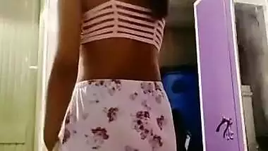 Desi girl making video