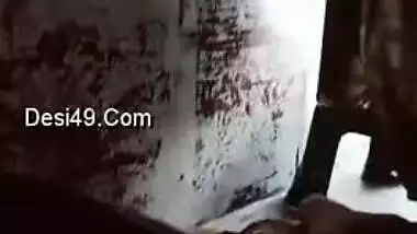 Young man touches XXX tits of Indian woman hiding behind the camera