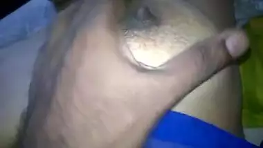 NRI boobs squeezed hard