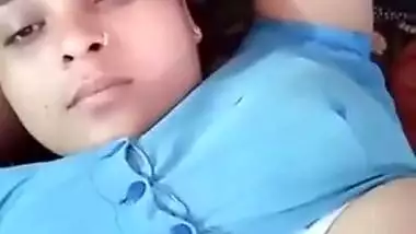 Desi Beauty Wife with Hubby he pressing boobs hard
