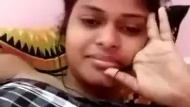 College girlfriend showing boobs on video call
