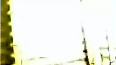Village girl shows her naked boobs and pussy