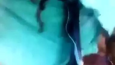 Village girl making video