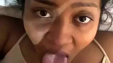 Huge facial cum upon mouth watery blowjob by wife